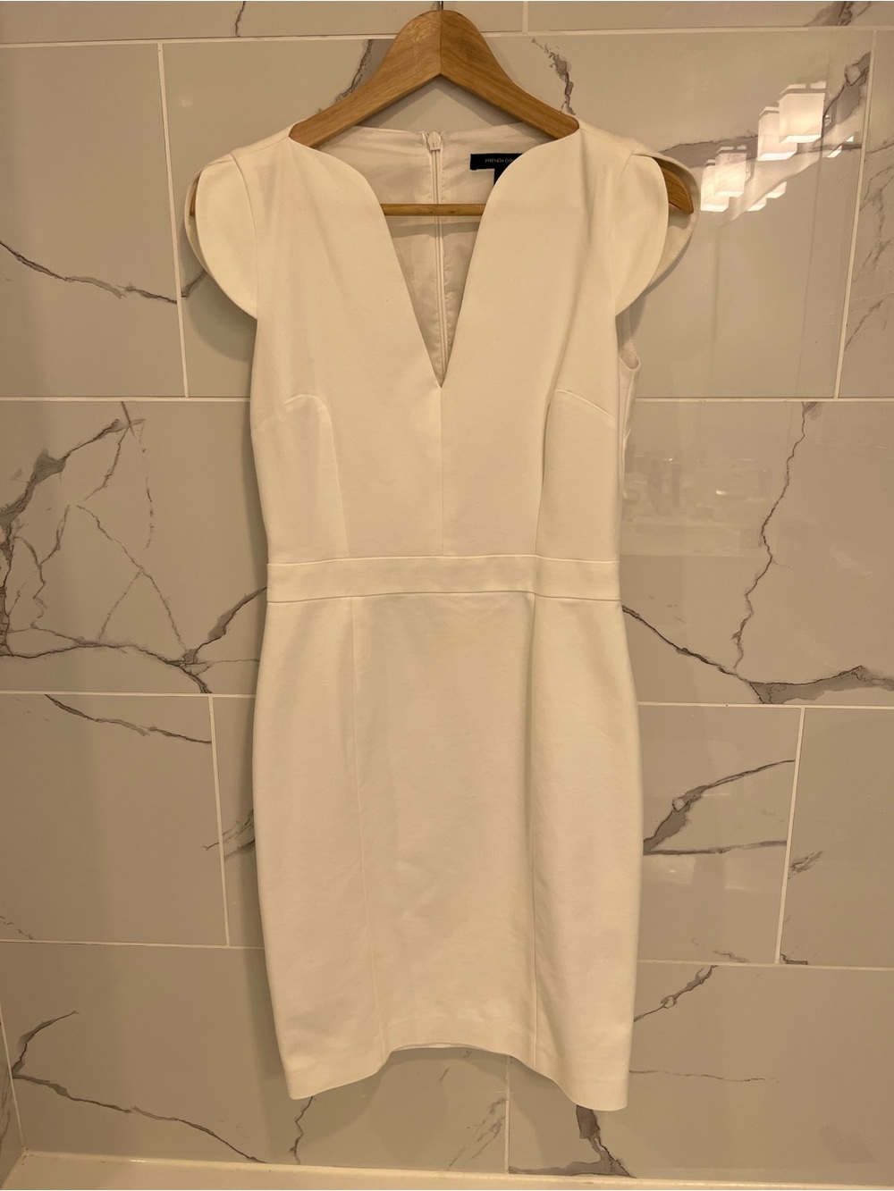 French Connecting White Dress Size 6 or Size Small